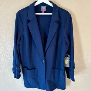 Vince Camuto NWT Women’s Navy Soft Blazer Suit Jacket Size XL Workwear